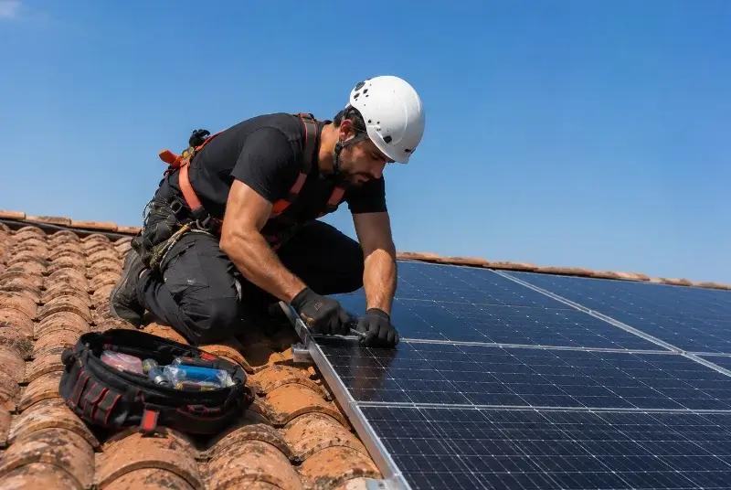 Maintenance et monitoring de panneaux solaires à la Fare-les-Oliviers